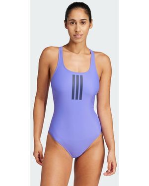 adidas Costume Da Bagno 3-Stripes V-Back - Blu