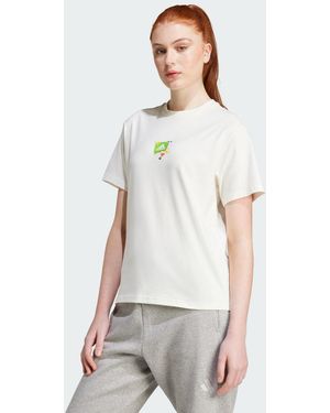 adidas Remoji Graphic T-Shirt - Bianco