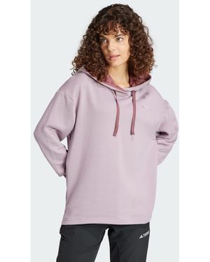 adidas Felpa con cappuccio Terrex Logo - Viola