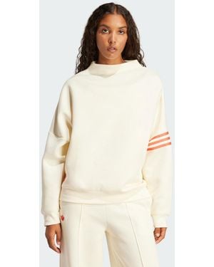 adidas Felpa Neuclassics Oversized Mock Neck - Neutro