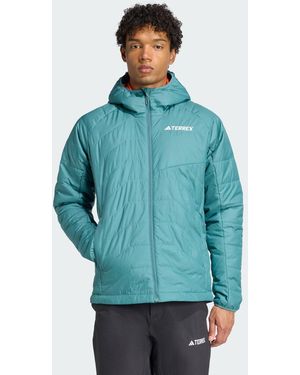 adidas Giacca Terrex Multi Synthetic Insulated Hooded - Blu