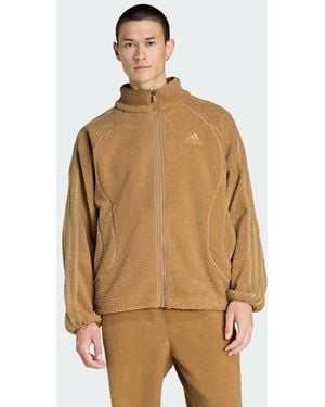 adidas Borg Fleece Teamgeist Tracktop - Marrone