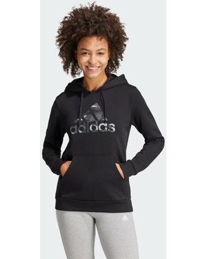 adidas Felpa Con Cappuccio Camo Graphic - Nero