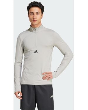 adidas Maglia Workout Half-Zip - Grigio
