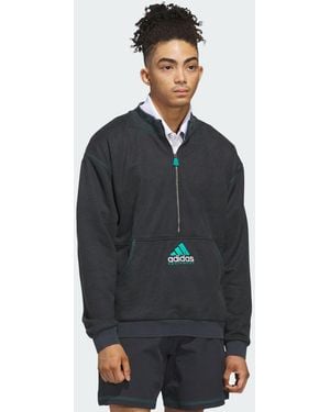 adidas Maglia Equipment Con Zip Da Â¼ - Nero