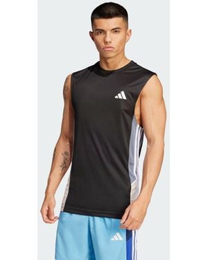 adidas Canotta Train Essentials Seasonal Colorblock - Nero