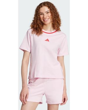 adidas T-Shirt Essentials Color Pop Cotton - Rosa