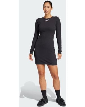 adidas Abito Essentials Rib Long Sleeve Ferns - Nero