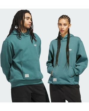 adidas Felpa Con Cappuccio Shmoofoil Dal Tessuto Spesso - Verde