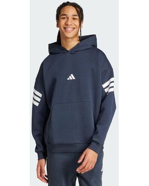 adidas Hoodie Future Icons 3-Stripes - Blu