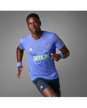 adidas T-Shirt Bmw Berlin Marathon 2024 Finisher - Blu