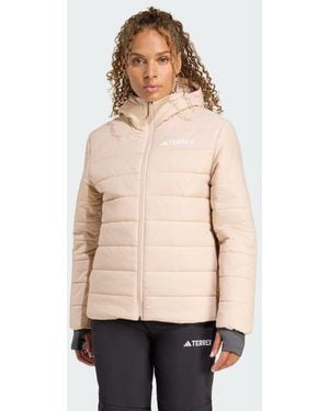 adidas Terrex Multi Essentials Giacca Con Cappuccio Climawarm Isolata - Neutro