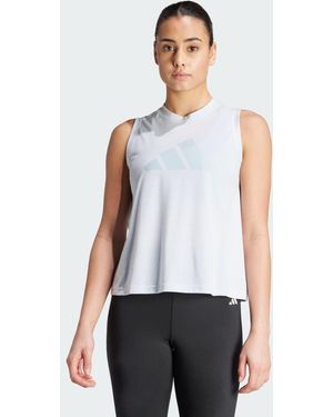 adidas Originals Canotta Da Allenamento Train Essentials Big Performance Logo - Bianco
