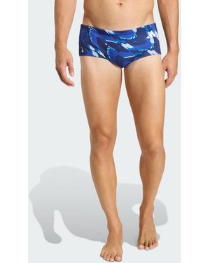 adidas Ripstream Team Graphic Swim Wide Trunks - Blu