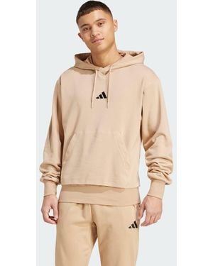 adidas Felpa Con Cappuccio Essentials Feelcozy French Terry - Neutro