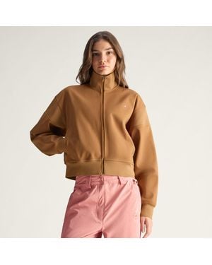 adidas Giacca Da Allenamento By Stella Mccartney Knitted - Marrone