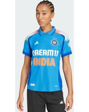 adidas Maglia Da Cricket One Day International India - Blu