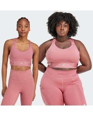 adidas Originals Reggiseno Sportivo Fastimpact Luxe Run High-Support - Rosa