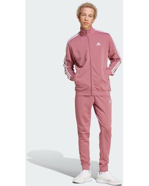 adidas Tuta Basic 3-Stripes French Terry - Rosso