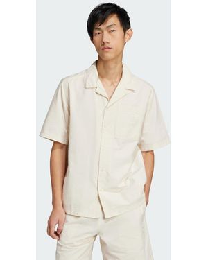 adidas Originals Camicia Essentials Seersucker Short Sleeve - Neutro