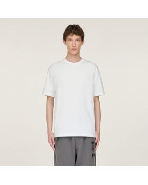 adidas T-Shirt Grafica Y-3 A Maniche Corte - Bianco