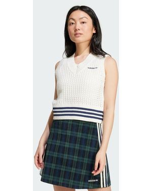 adidas Giacca Senza Maniche Knit - Bianco