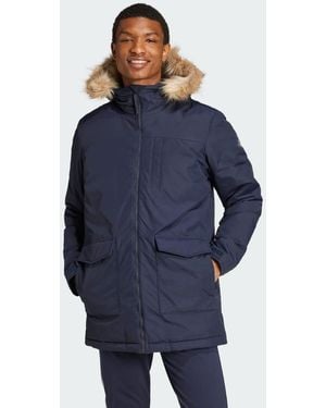 adidas Paveric Fur Parka - Blu