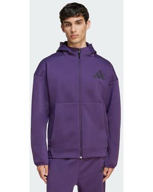 adidas Track Jacket New Z.N.E. Full-Zip Hooded - Viola