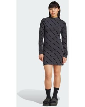 adidas Monogram Bodycon Dress - Nero