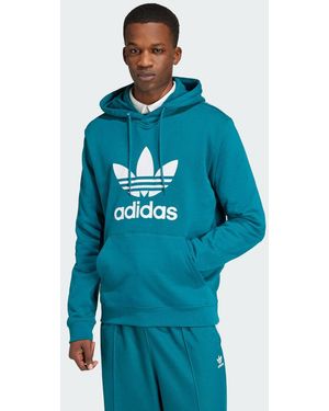 adidas Hoodie Adicolor Classics Trefoil - Blu