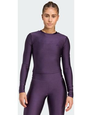 adidas Maglia Da Allenamento A Maniche Lunghe Brillante Essentials - Viola