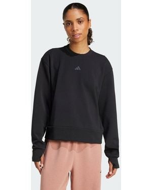 adidas Felpa Designed-For-Training Warm-Up Crewneck - Nero