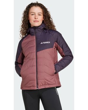 adidas Giacca Terrex Multi Synthetic Insulated Hooded - Rosso