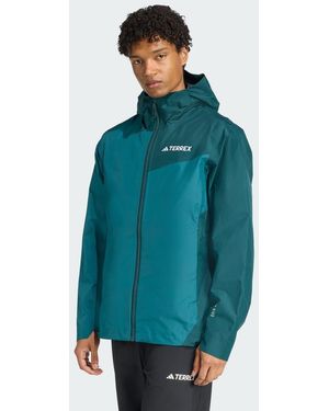 adidas Giacca Terrex Multi 2.5L Rain.Rdy - Blu