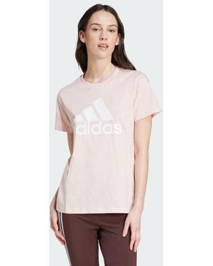 adidas T-Shirt Con Logo Essentials - Rosa