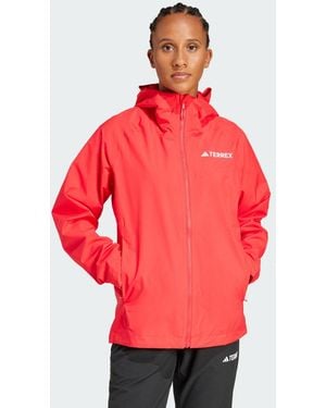 adidas Originals Giacca Terrex Multi 2L Rain.Rdy - Rosso