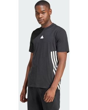 adidas T-Shirt Future Icons 3-Stripes - Blu