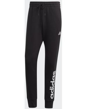 adidas Pantaloni Essentials French Terry Tapered Cuff Logo - Nero