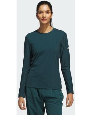 adidas Maglia Ultimate365 Tour Engineered Long Sleeve Slim - Verde