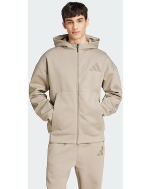 adidas Track Jacket New Z.N.E. Full-Zip Hooded - Neutro