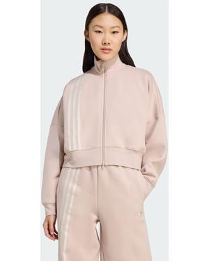 adidas Off Placed 3 Strisce Con Zip - Rosa
