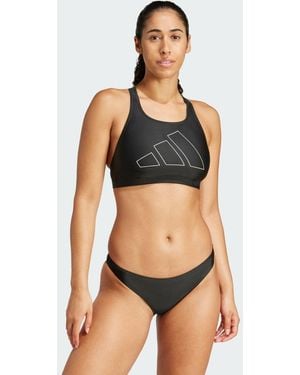 adidas Top Bikini Big Bars - Nero