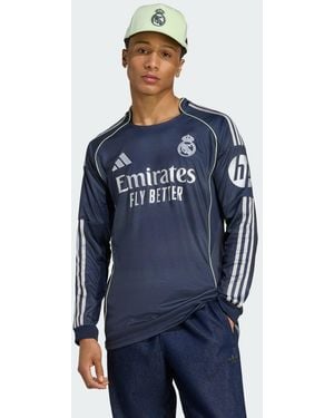 adidas Maglia Da Trasferta A Maniche Lunghe 25/26 Real Madrid - Blu
