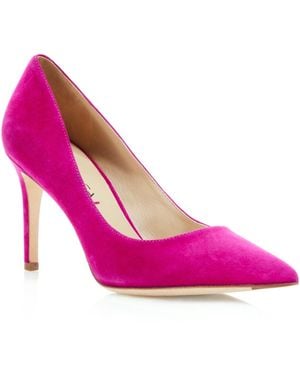 Via Spiga Carola Suede Pointed Toe Pumps - Purple