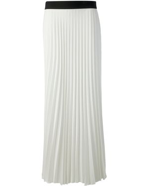 P.A.R.O.S.H. Long Pleated Skirt - White