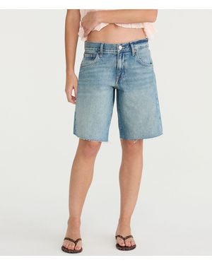 Aéropostale Low-Rise Baggy Denim Jorts - Blue