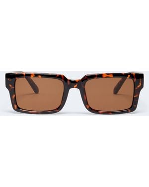 Aéropostale Oversized Square Sunglasses - Brown
