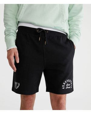 Aéropostale East Coast Heritage Fleece Shorts 7" - Black