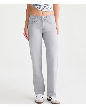 Aéropostale Low-Rise Baggy Jean - Gray