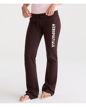 Aéropostale Logo Fit & Flare Sweatpants - Red
